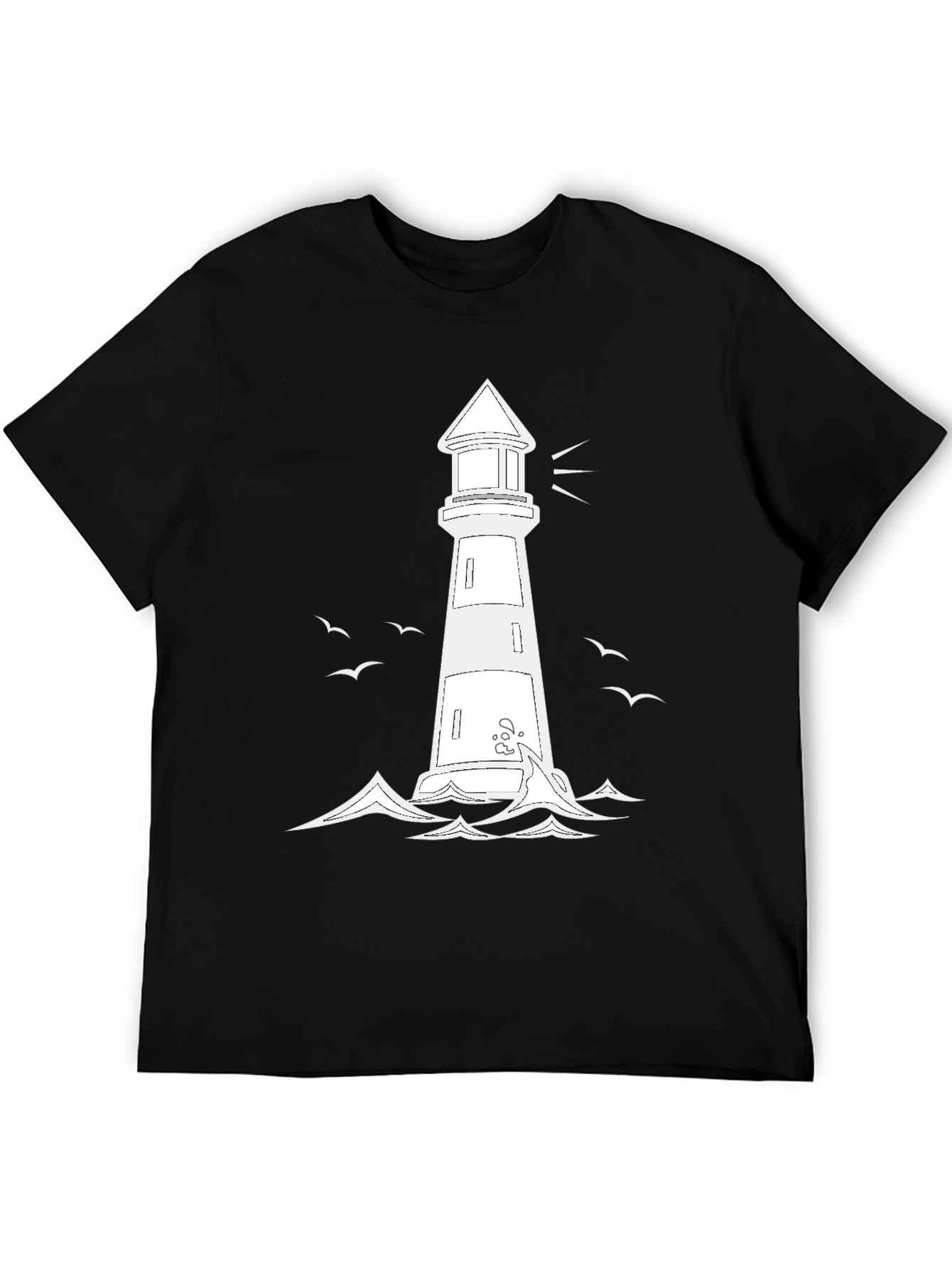 Lighthouse Graphic Tee - Coastal Style