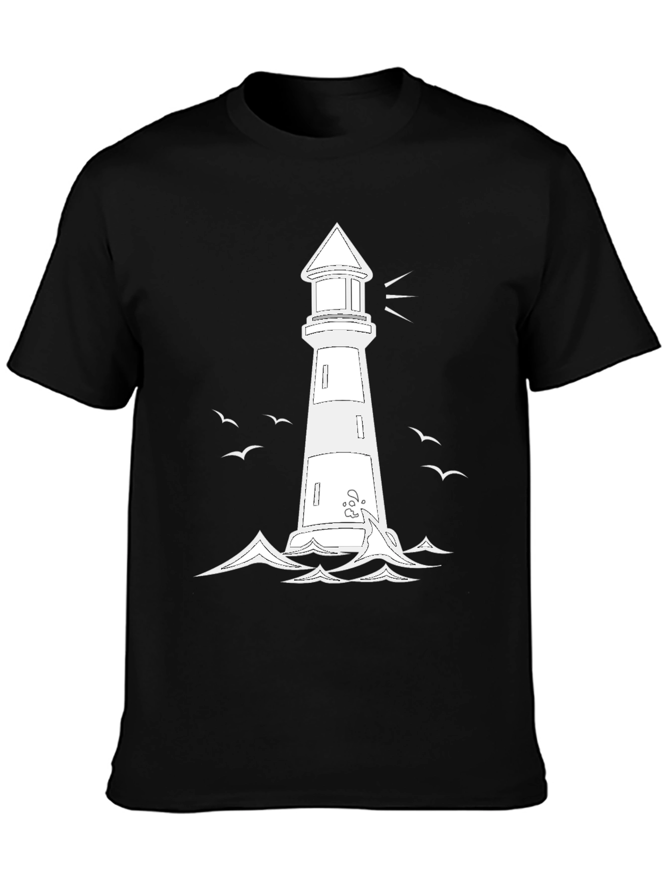 Lighthouse Graphic Tee - Coastal Style