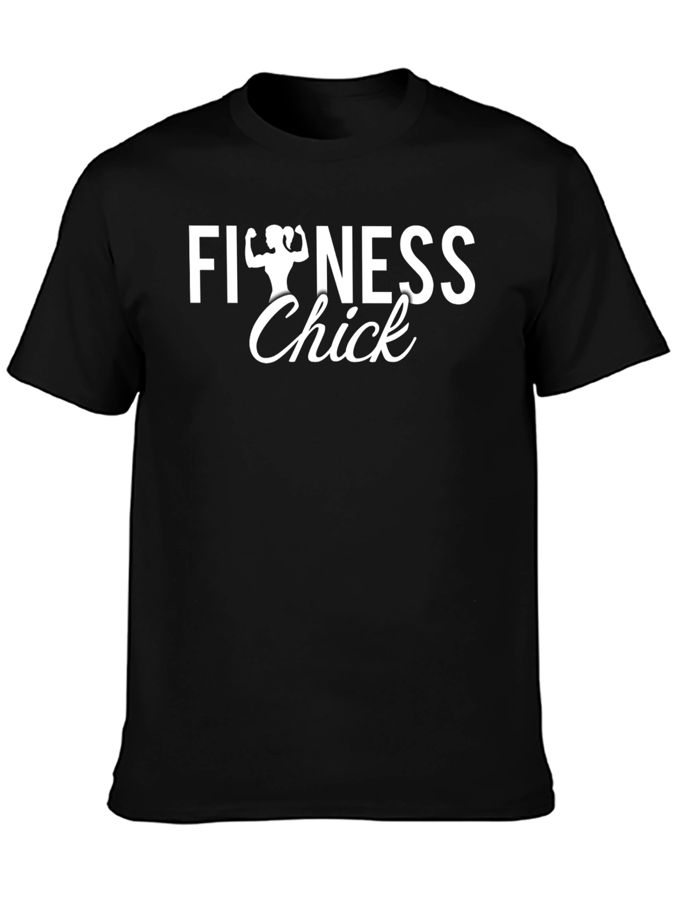 Fitness Chick Black T-Shirt