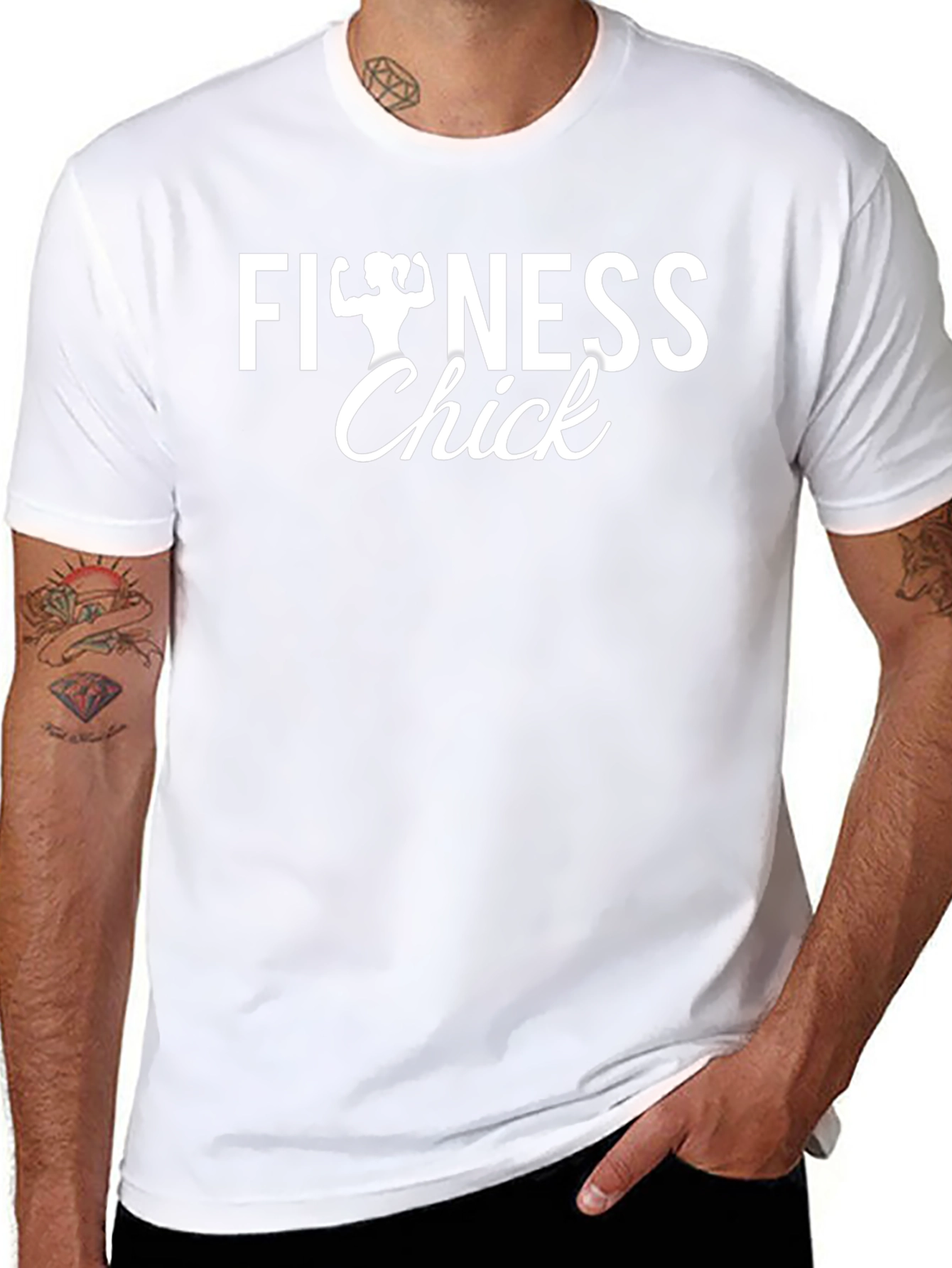 Fitness Chick Black T-Shirt