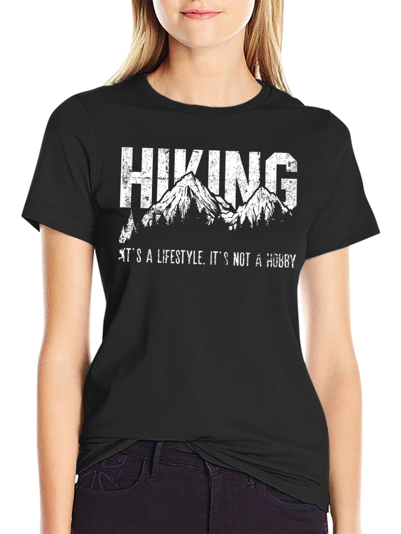 Hiking Lifestyle T-Shirt - Mountain Graphic Tee