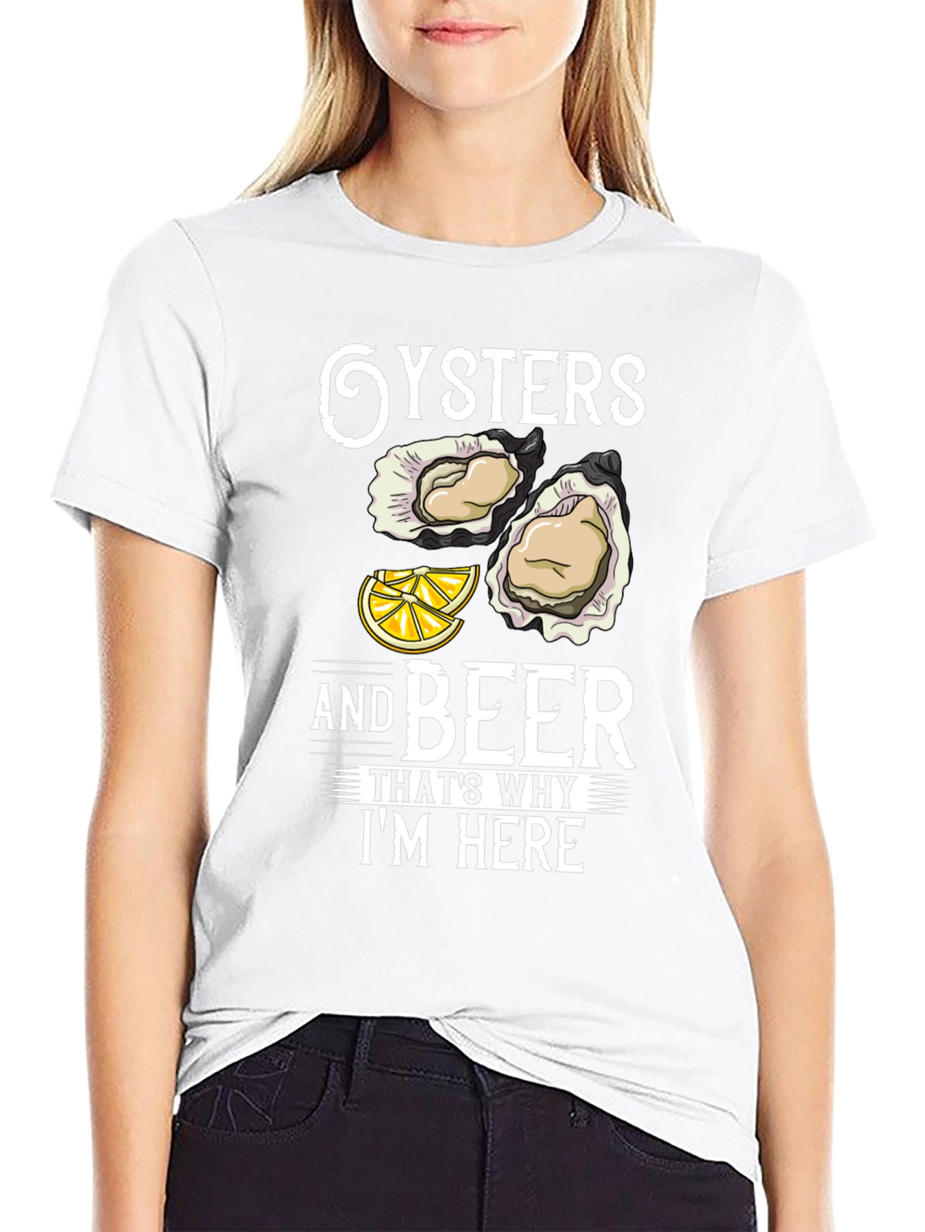 Oysters and Beer Graphic T-Shirt