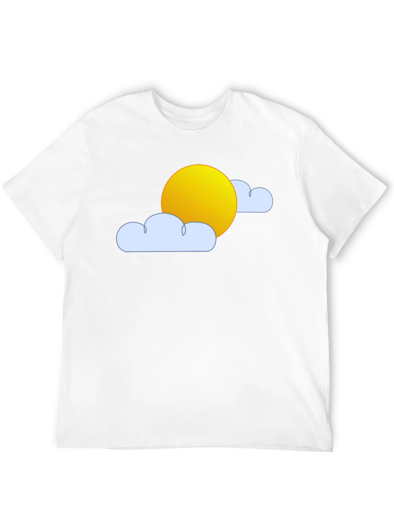 Sunny Day Graphic Tee - Black Cotton T-Shirt