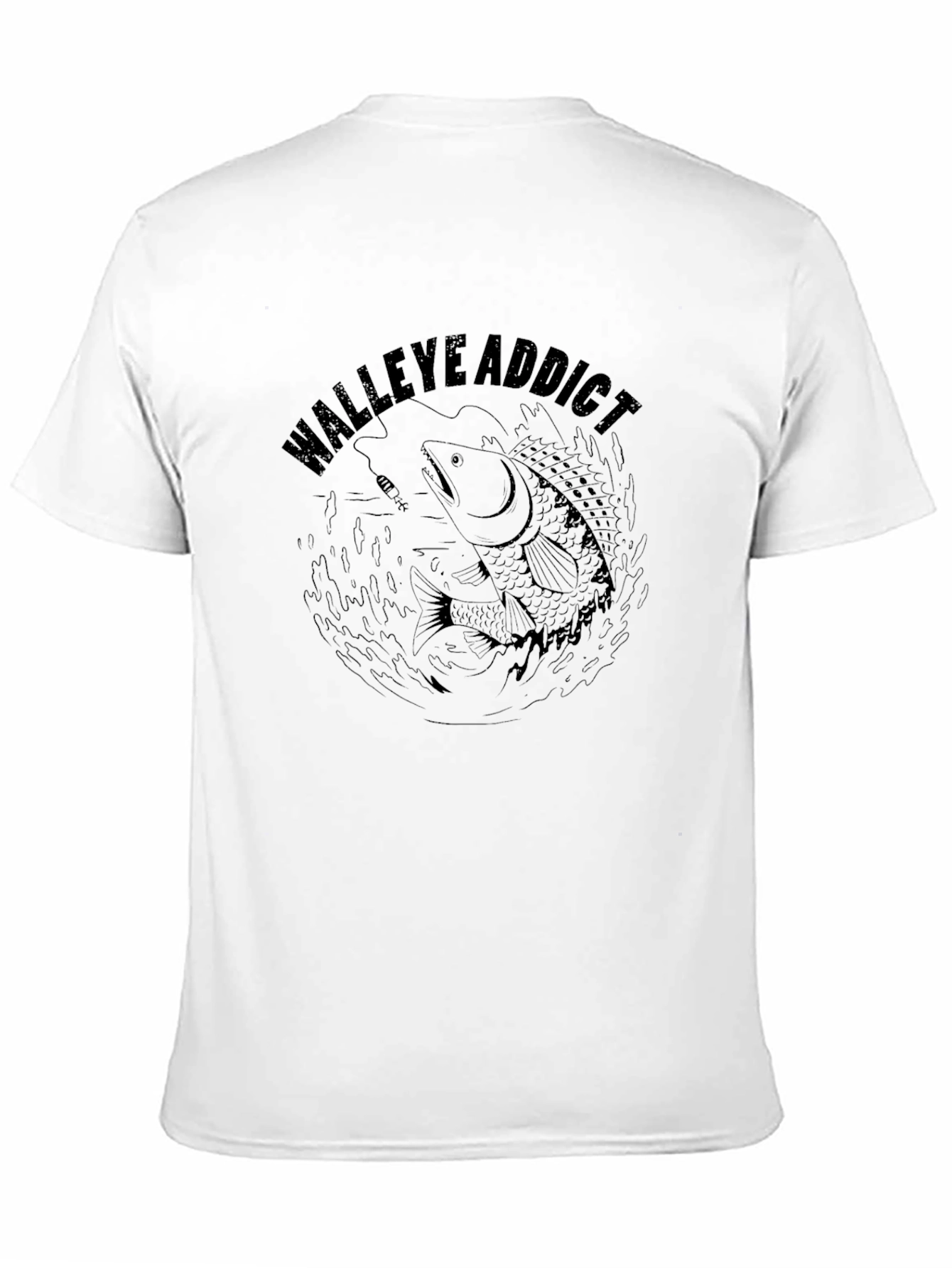 Walleye Addict Graphic T-Shirt - Fishing Enthusiast Tee
