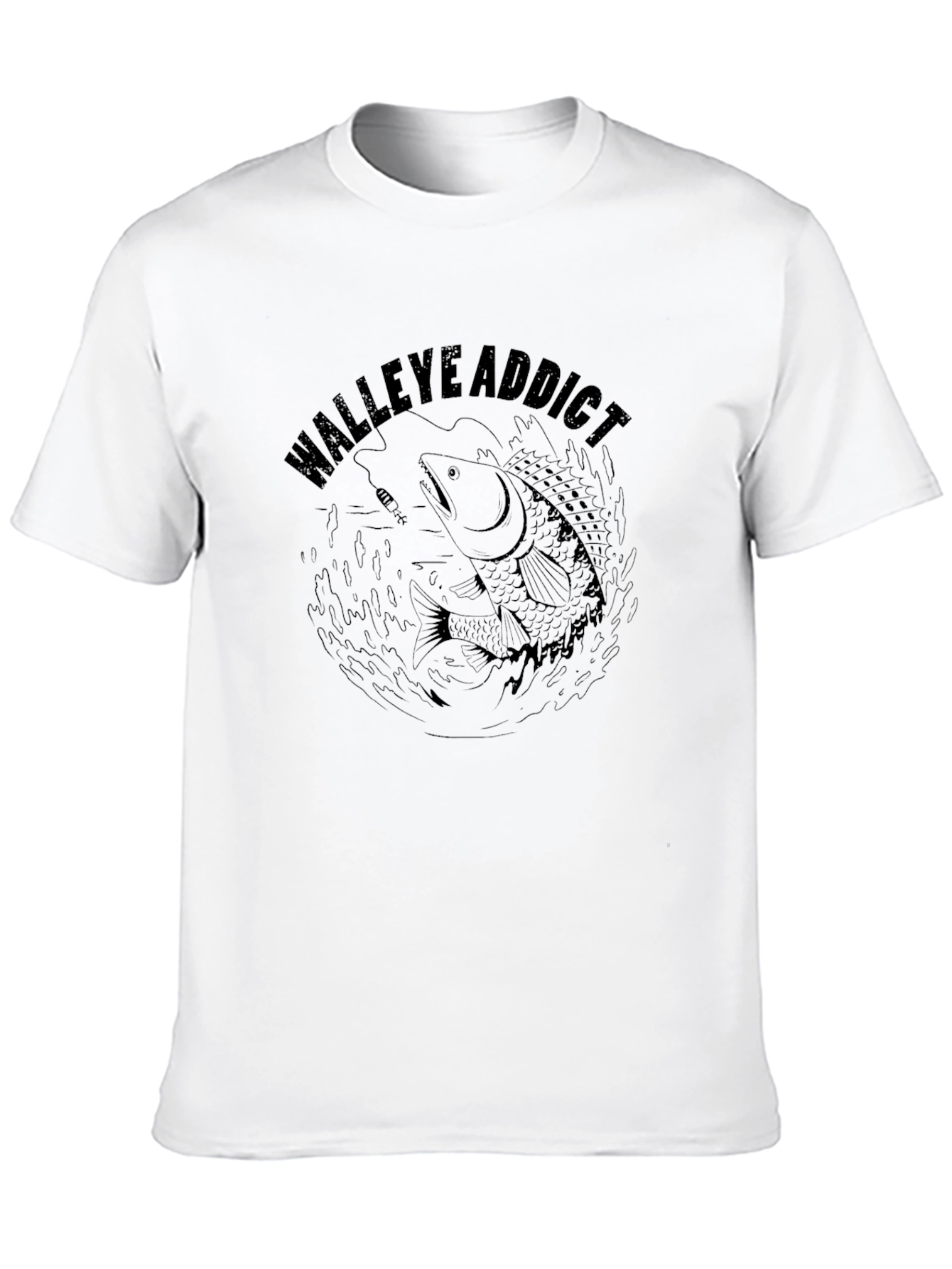 Walleye Addict Graphic T-Shirt - Fishing Enthusiast Tee