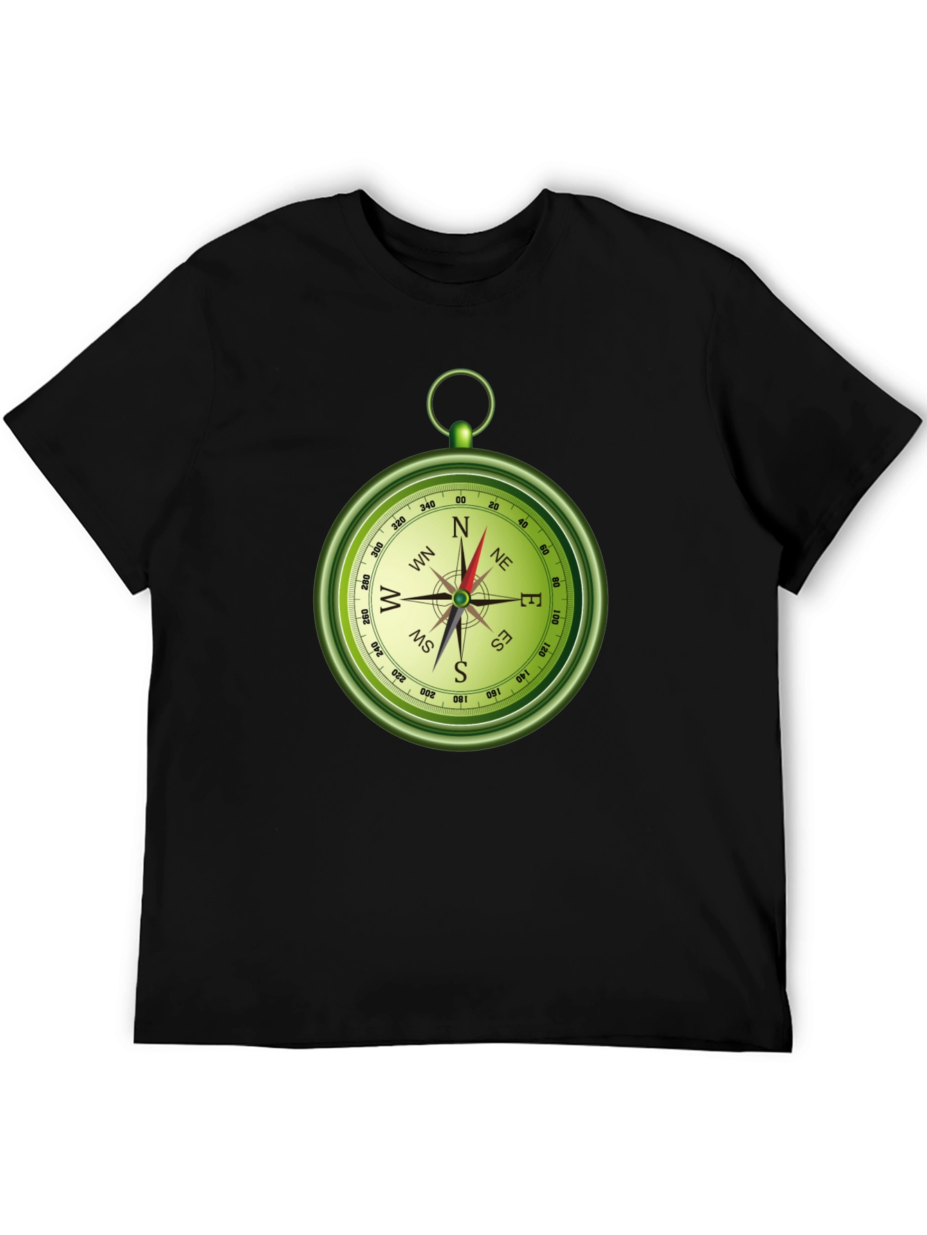 Compass Graphic T-Shirt - Navigation & Adventure Tee