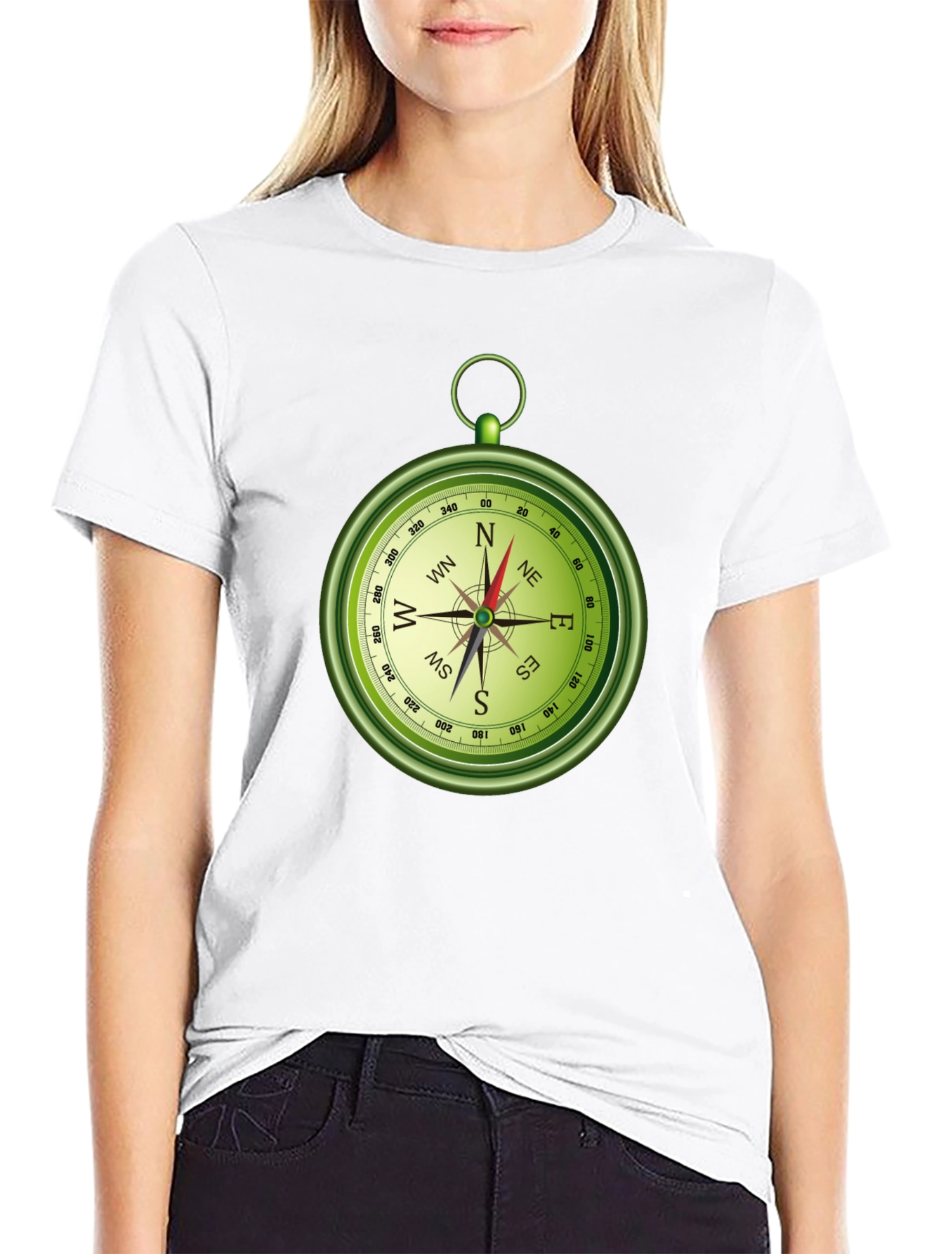 Compass Graphic T-Shirt - Navigation & Adventure Tee