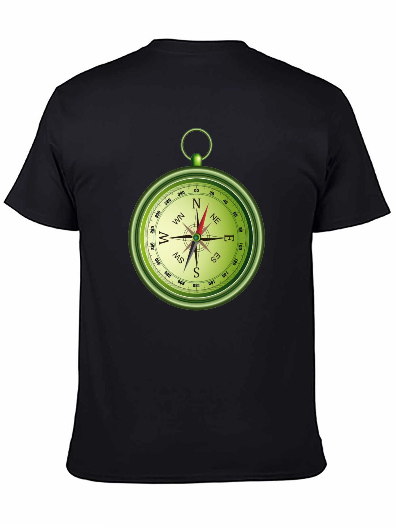 Compass Graphic T-Shirt - Navigation & Adventure Tee