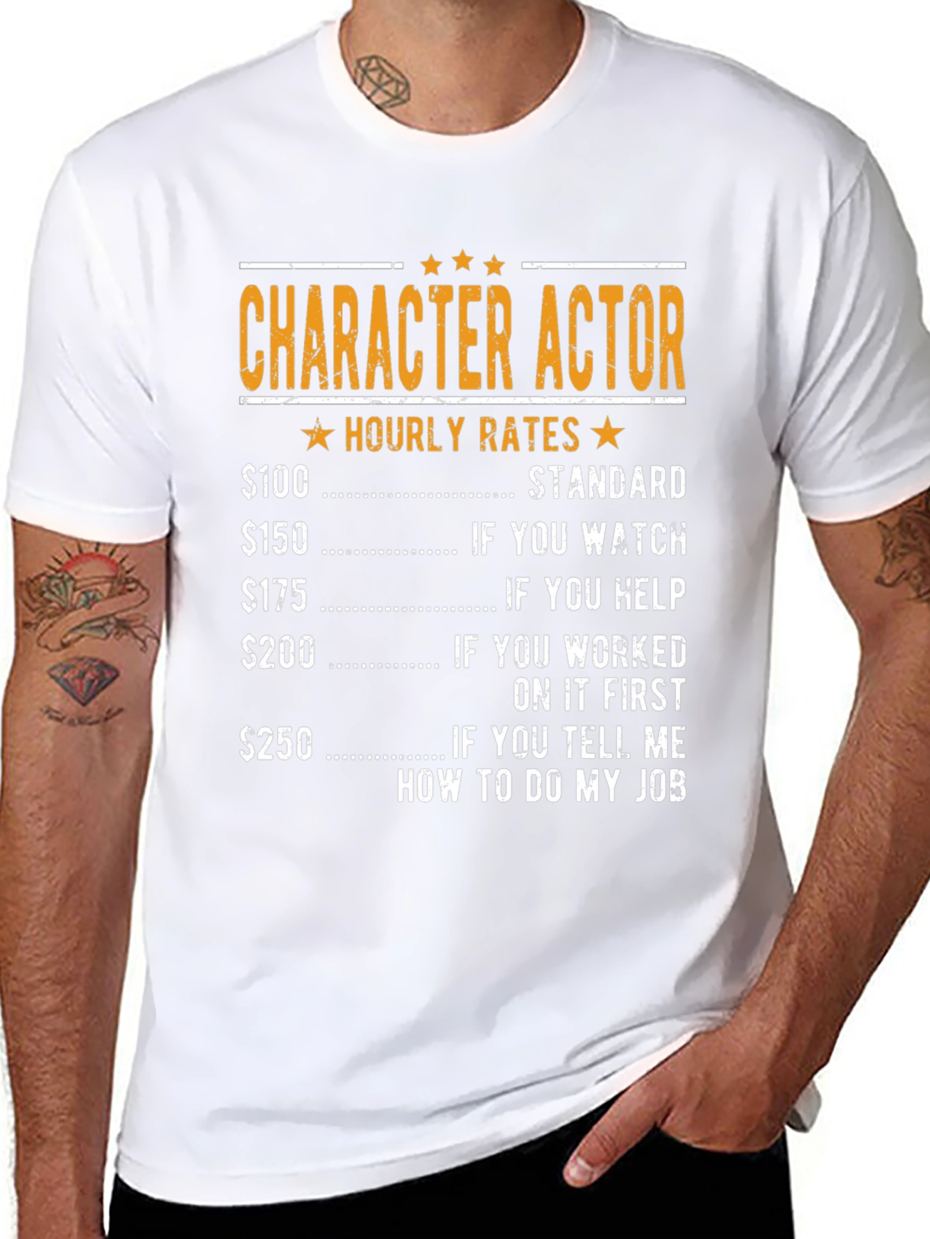Character Actor Hourly Rates Graphic T-Shirt
