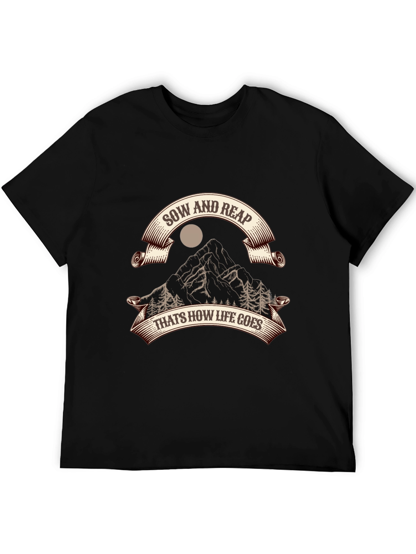 Sow and Reap Black Graphic Tee