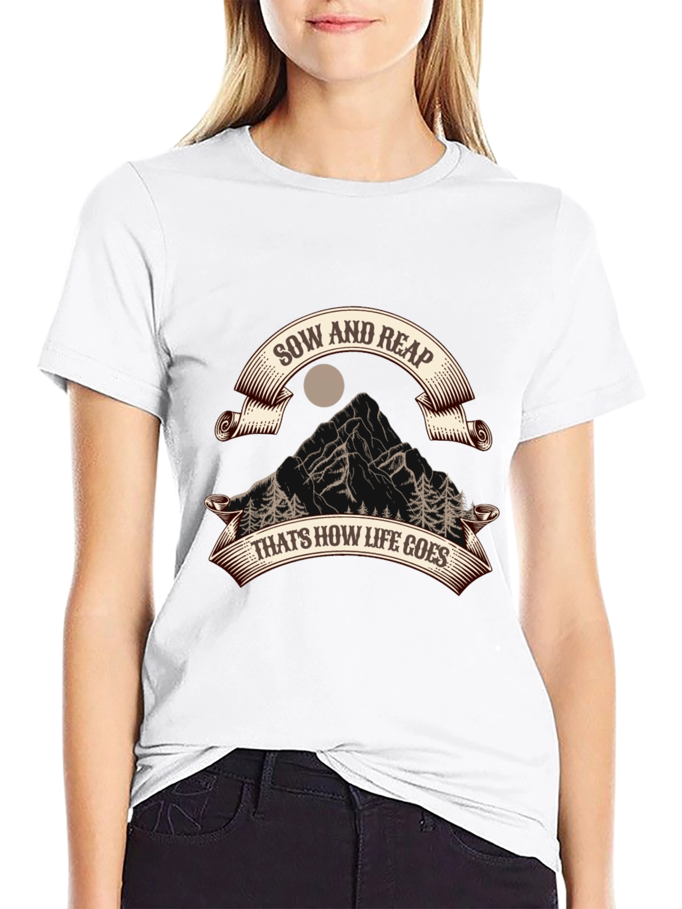 Sow and Reap Black Graphic Tee