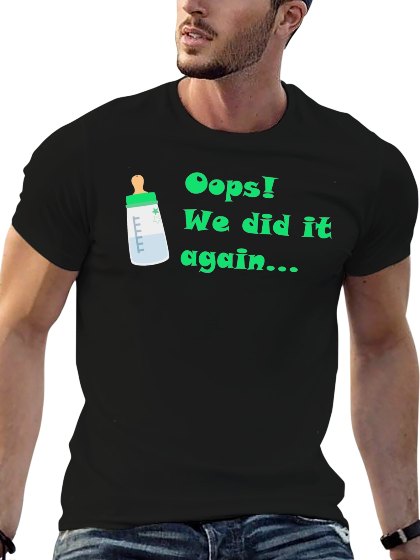 Oops! We Did it Again Baby Announcement T-Shirt