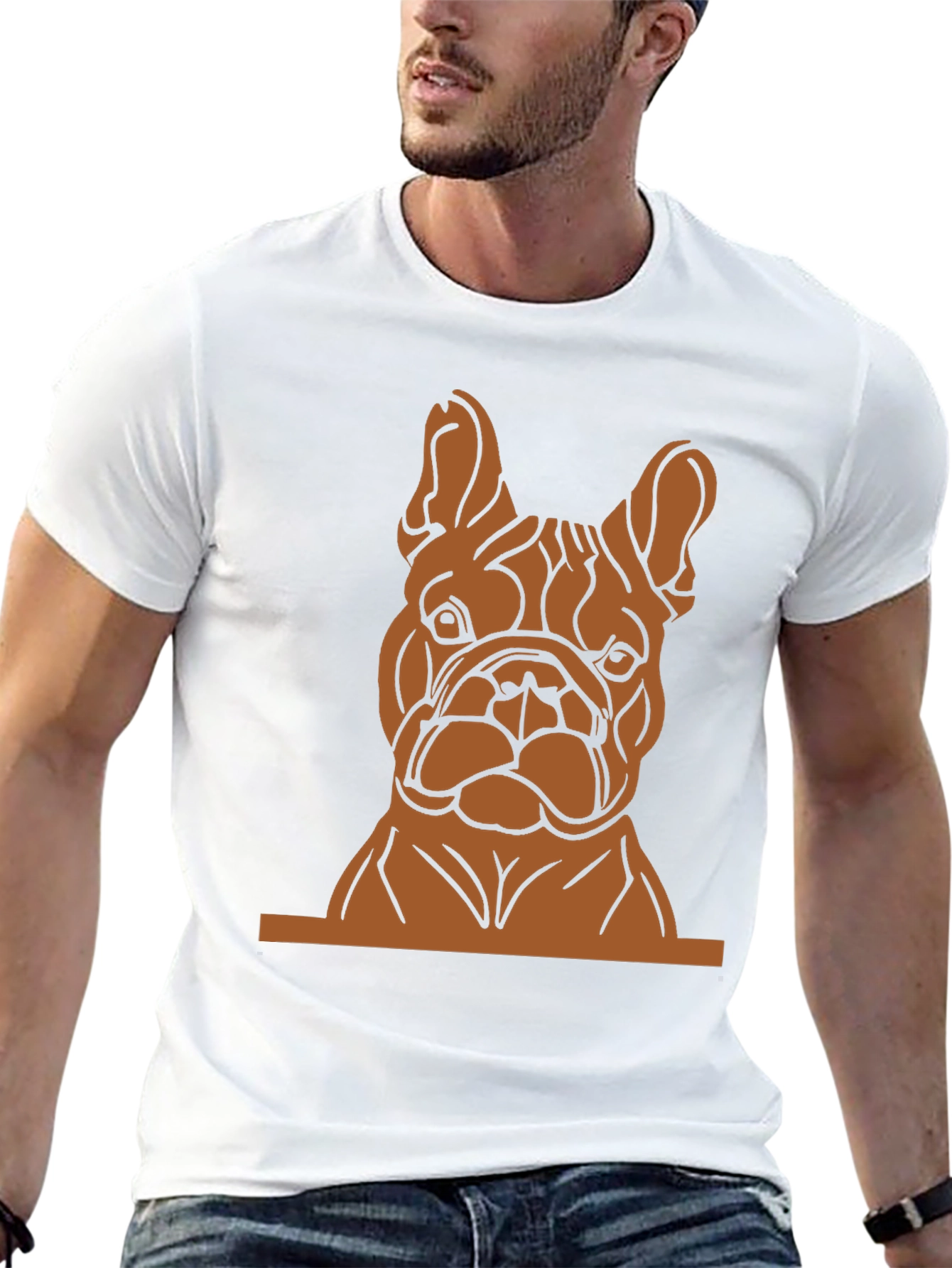 French Bulldog Graphic Tee - Black