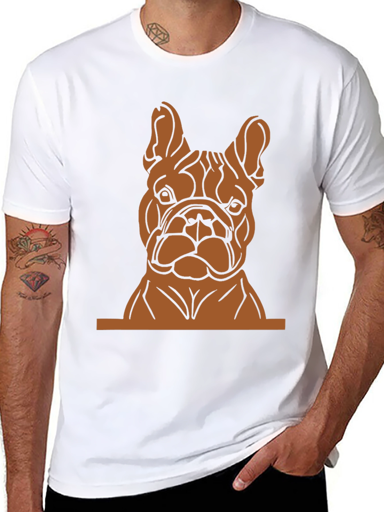 French Bulldog Graphic Tee - Black