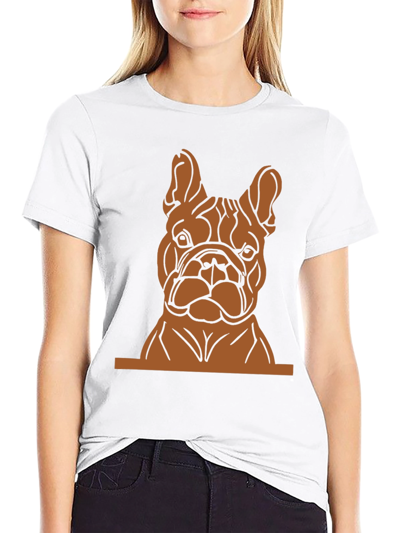 French Bulldog Graphic Tee - Black