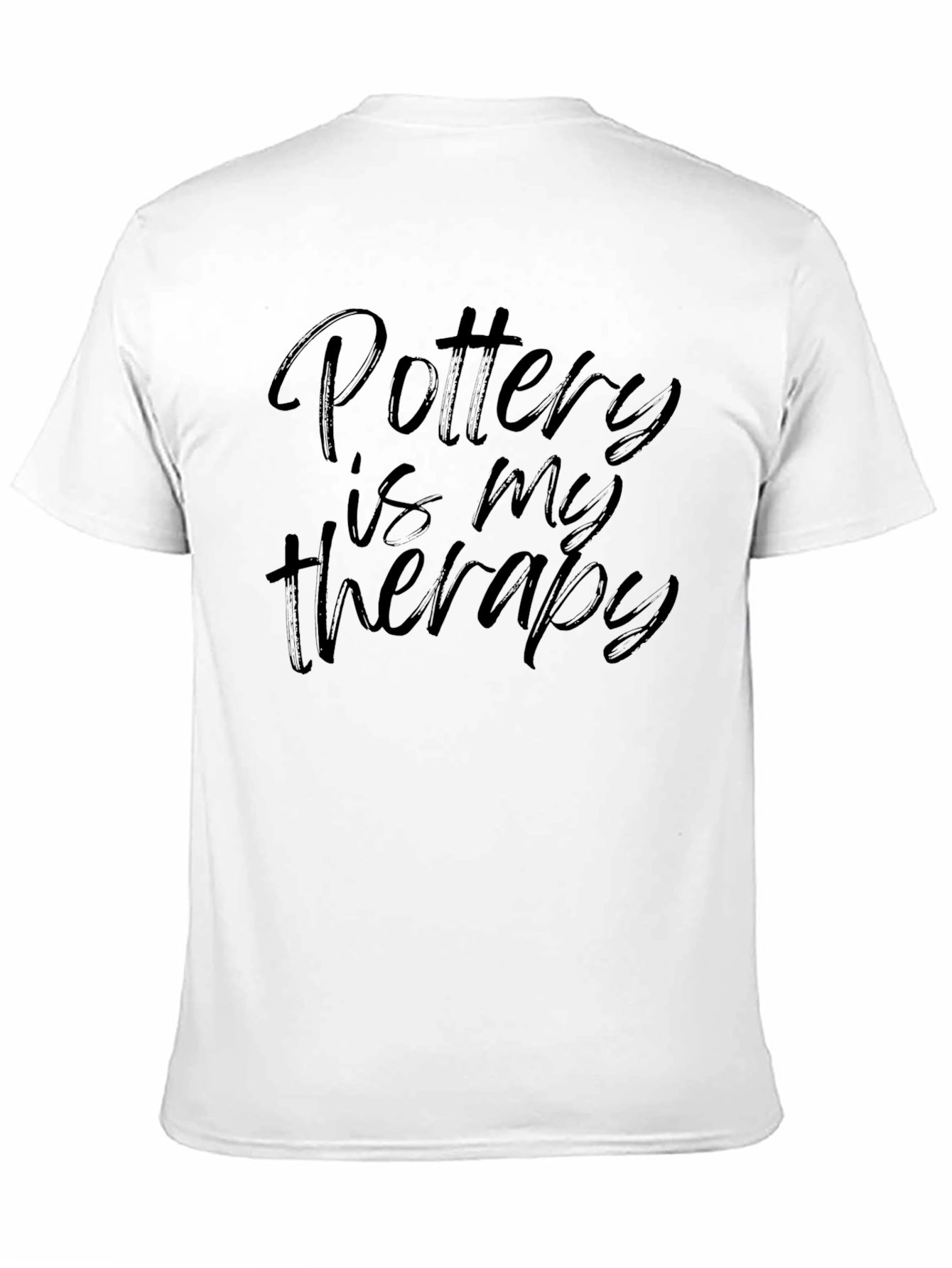 Pottery Is My Therapy Black T-Shirt