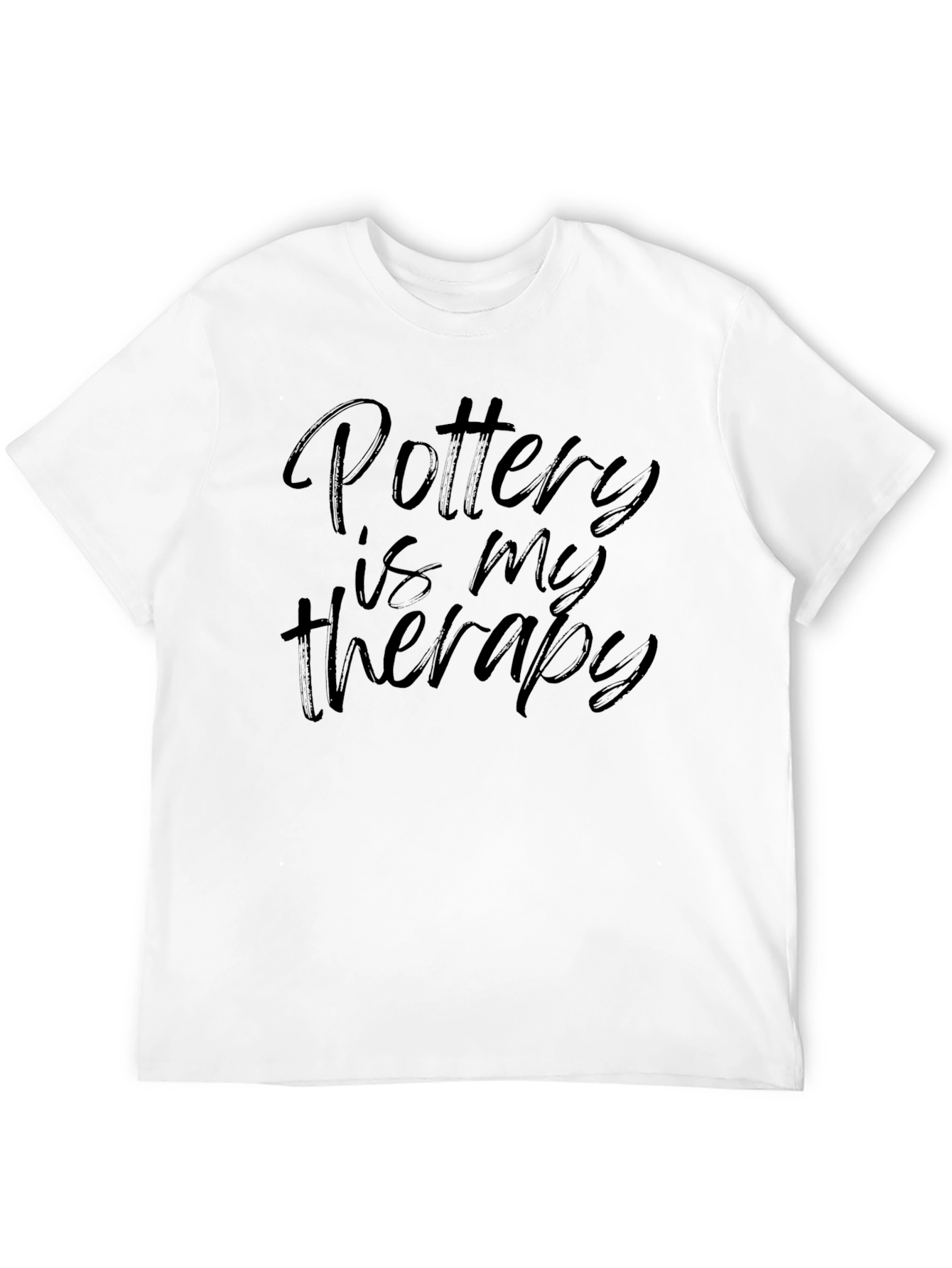 Pottery Is My Therapy Black T-Shirt