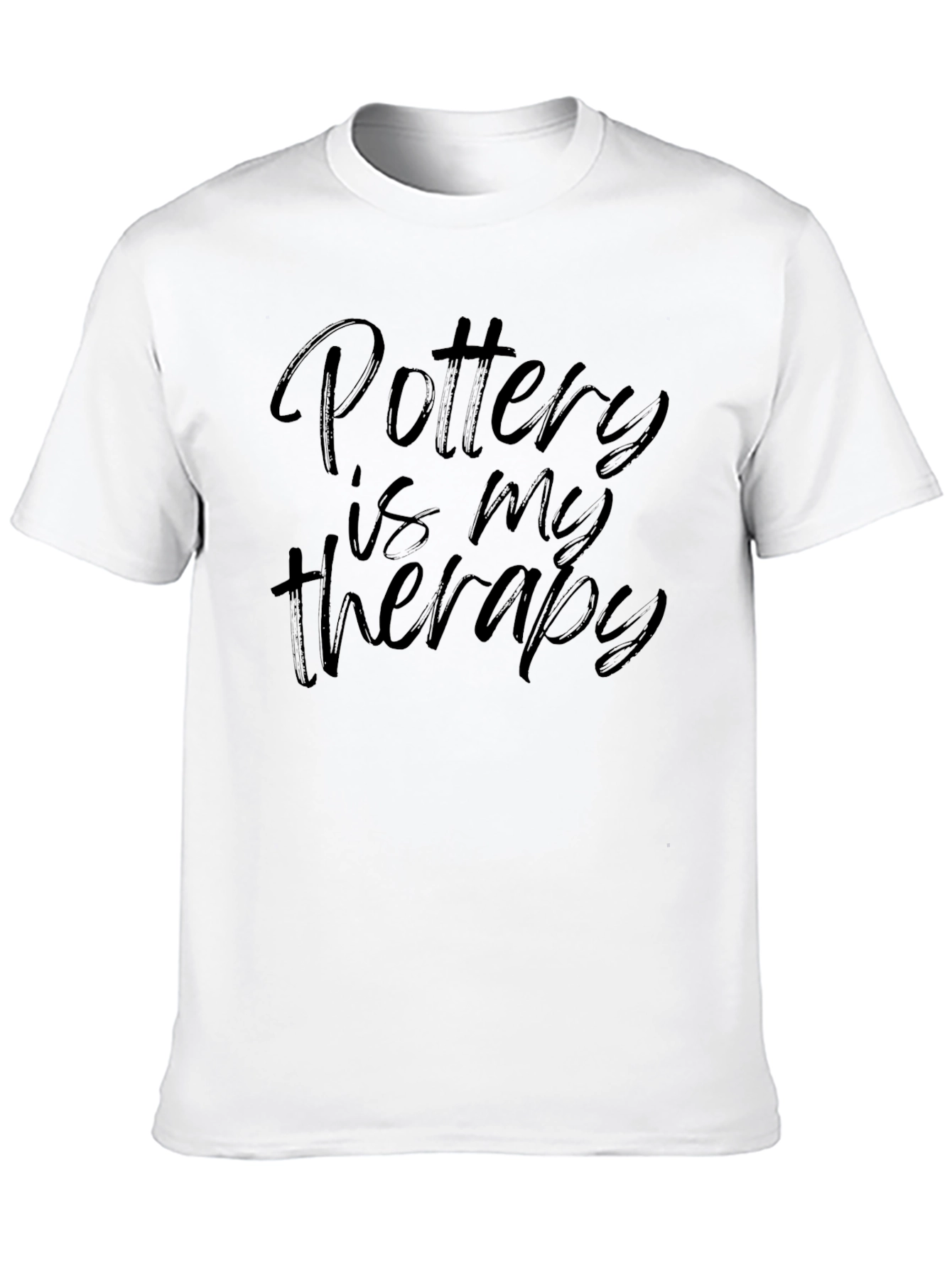 Pottery Is My Therapy Black T-Shirt