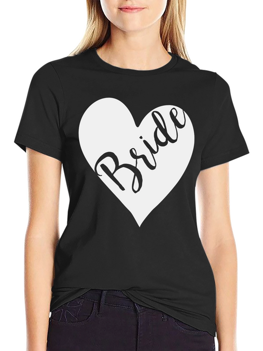 Bride Heart Graphic Tee - Wedding T-Shirt