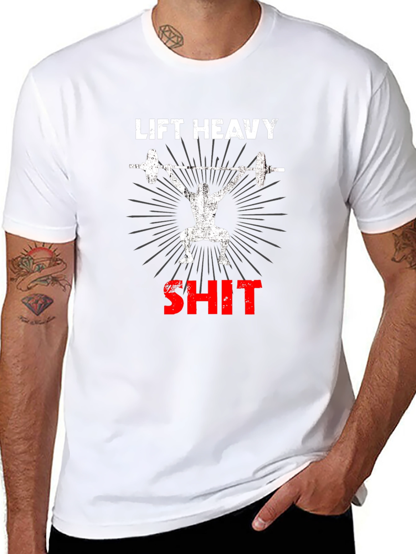Lift Heavy Gym T-Shirt - Weightlifting Tee