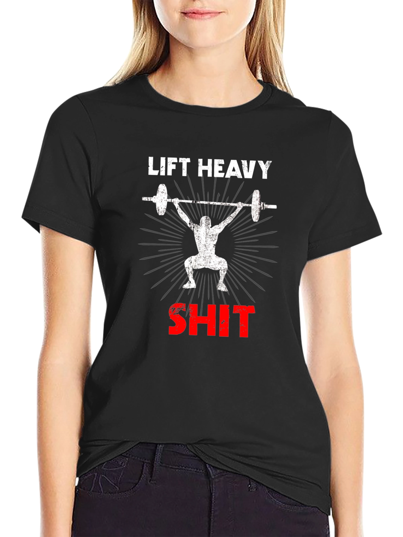 Lift Heavy Gym T-Shirt - Weightlifting Tee