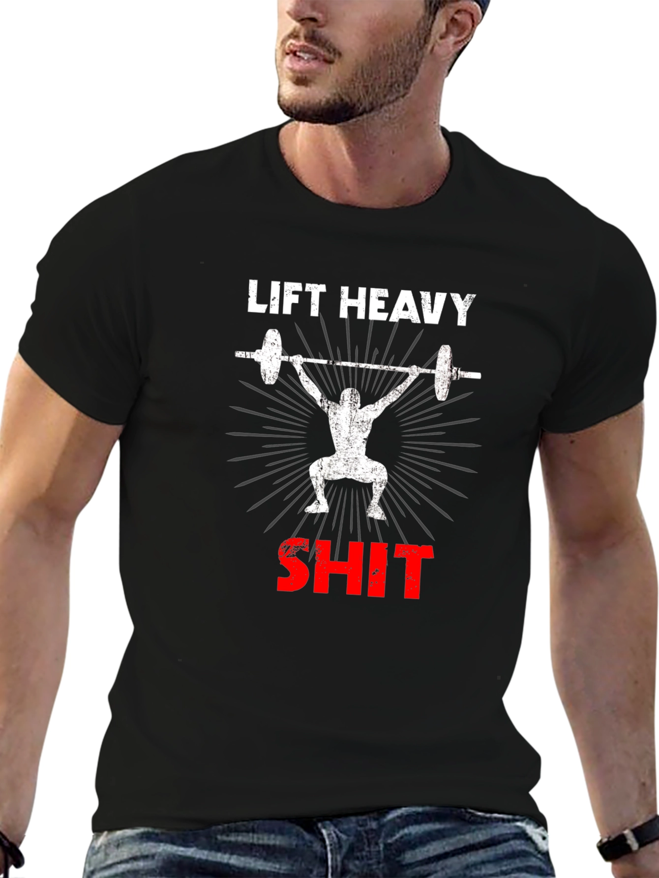 Lift Heavy Gym T-Shirt - Weightlifting Tee