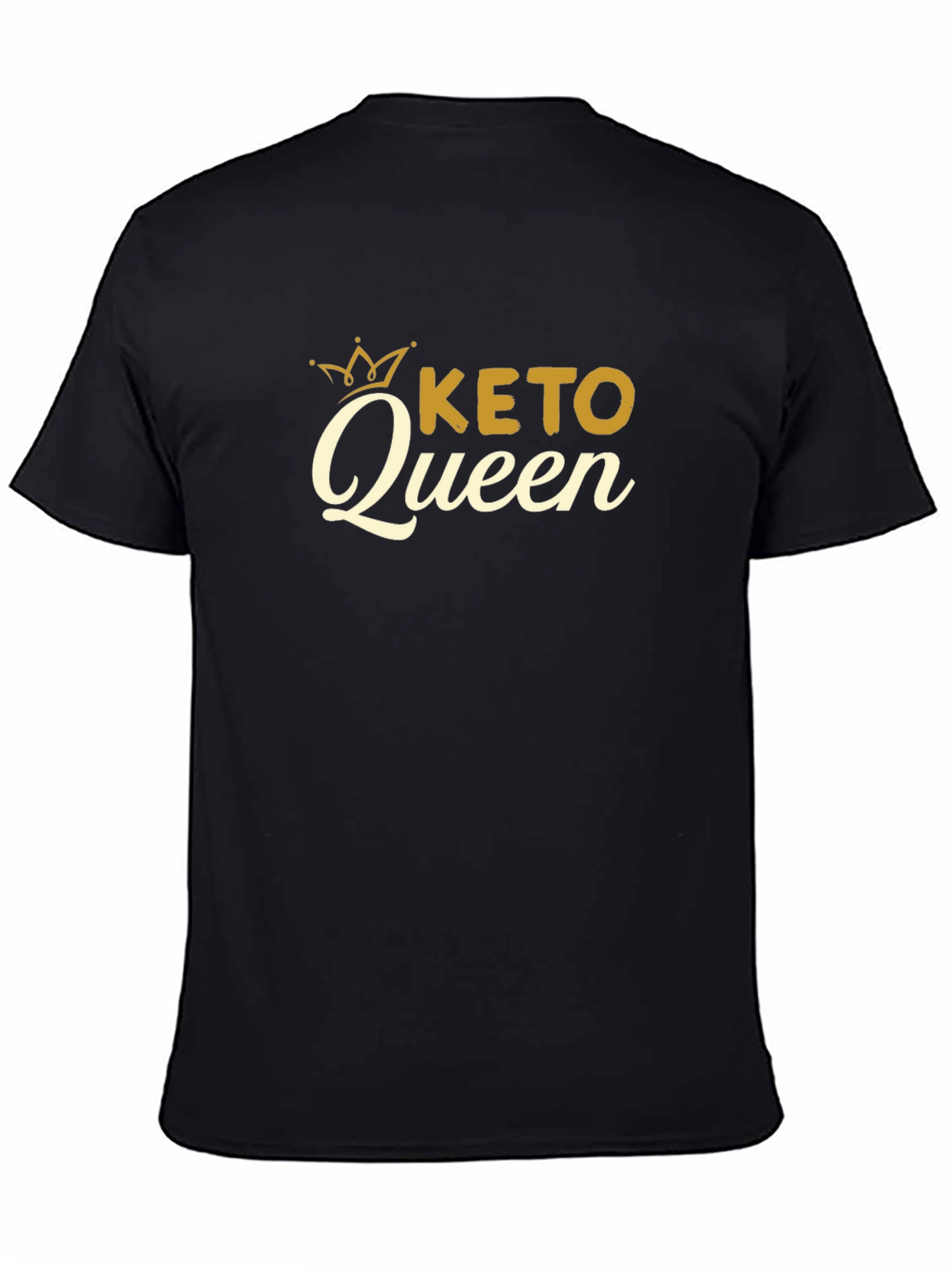 Keto Queen Black T-Shirt - Womens Keto Lifestyle Tee