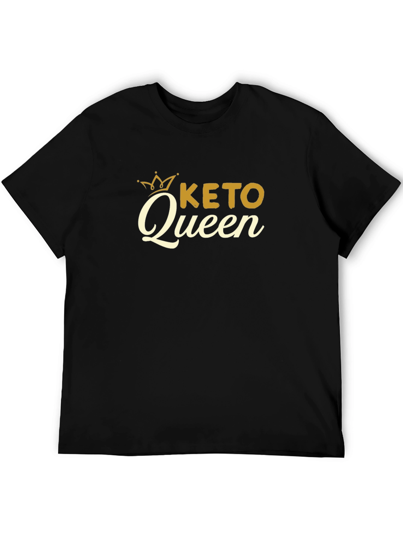 Keto Queen Black T-Shirt - Womens Keto Lifestyle Tee