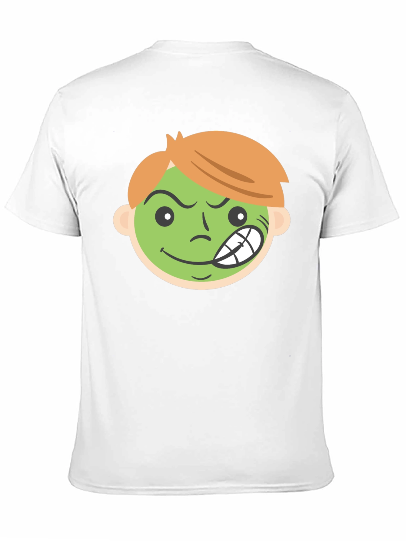 Cartoon Grin Black T-Shirt