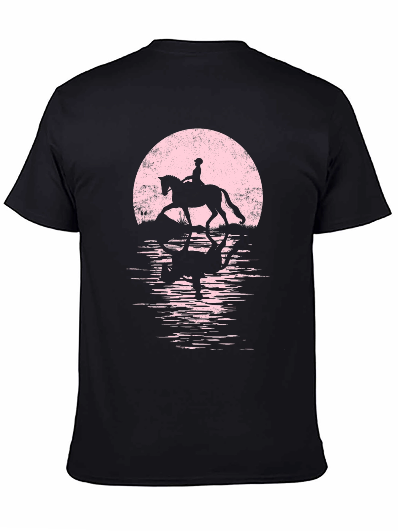 Equestrian Moon T-Shirt - Horse Riding Silhouette