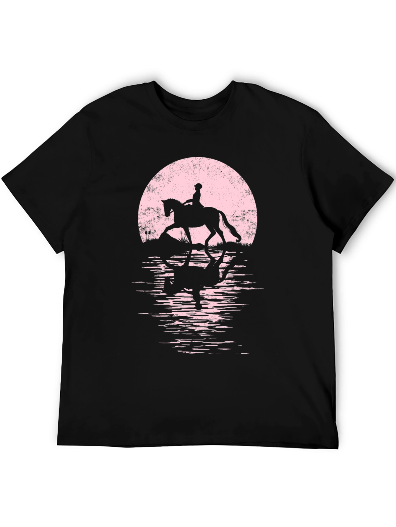 Equestrian Moon T-Shirt - Horse Riding Silhouette