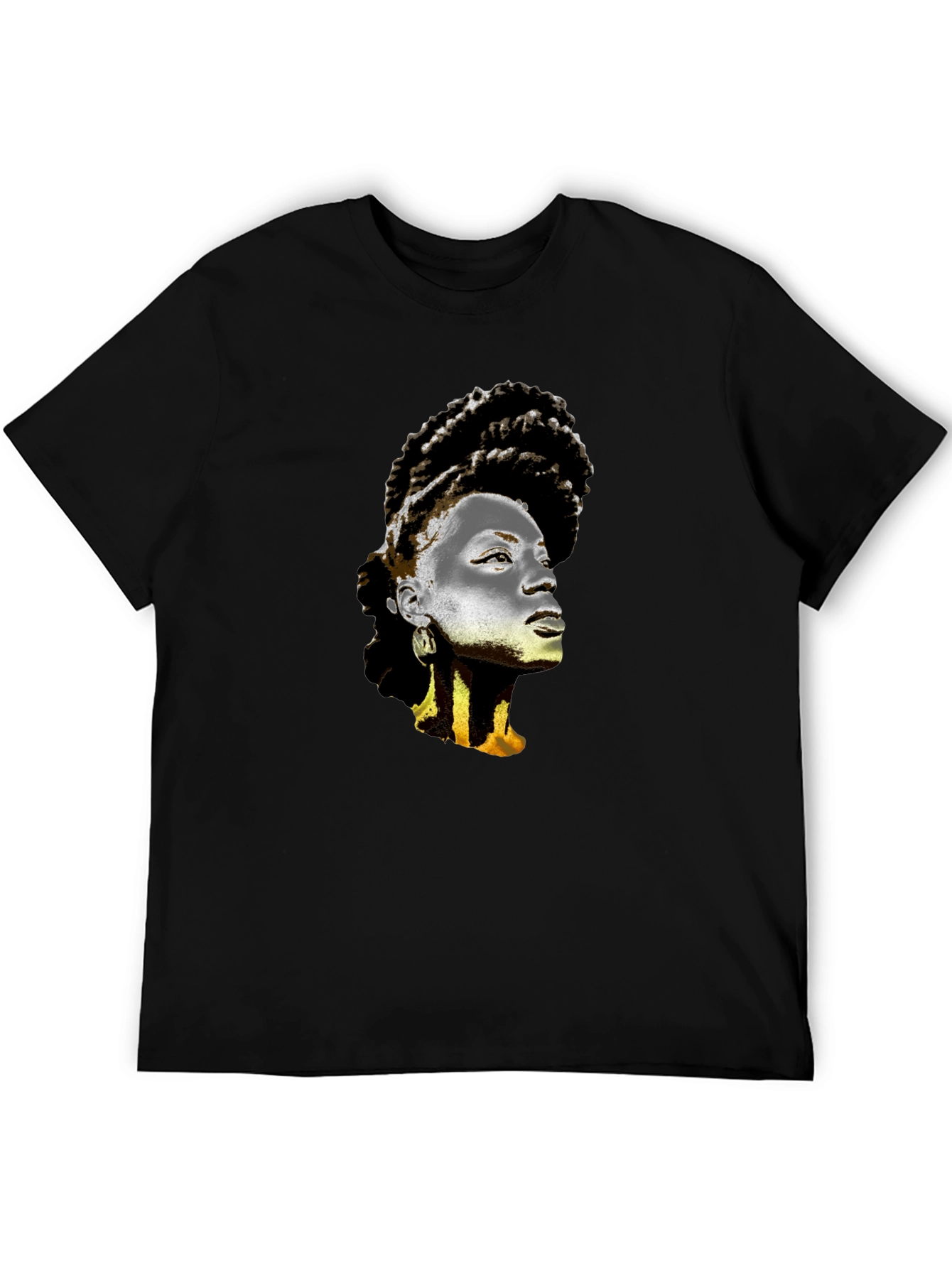 Graphic T-Shirt - Artistic Afro Woman Print