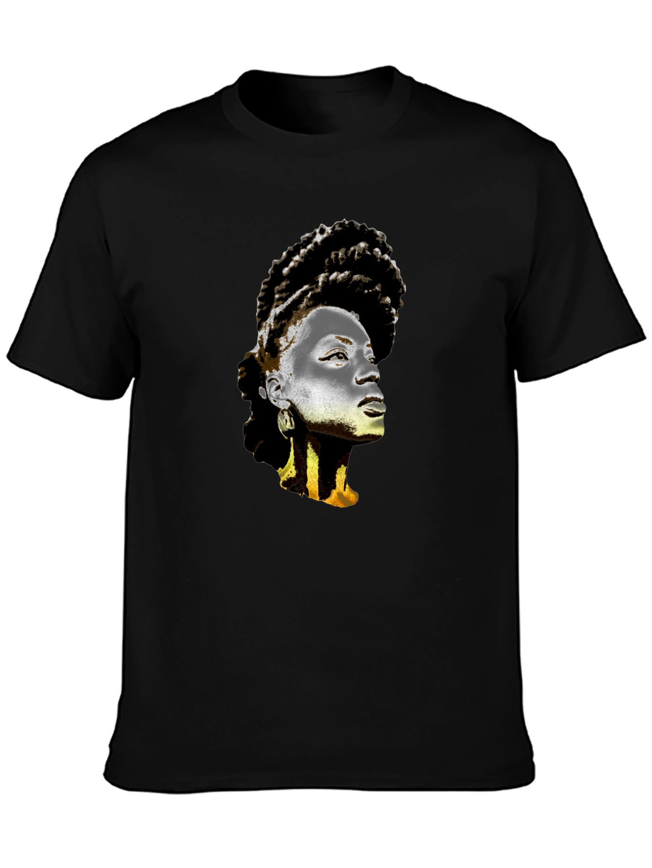 Graphic T-Shirt - Artistic Afro Woman Print