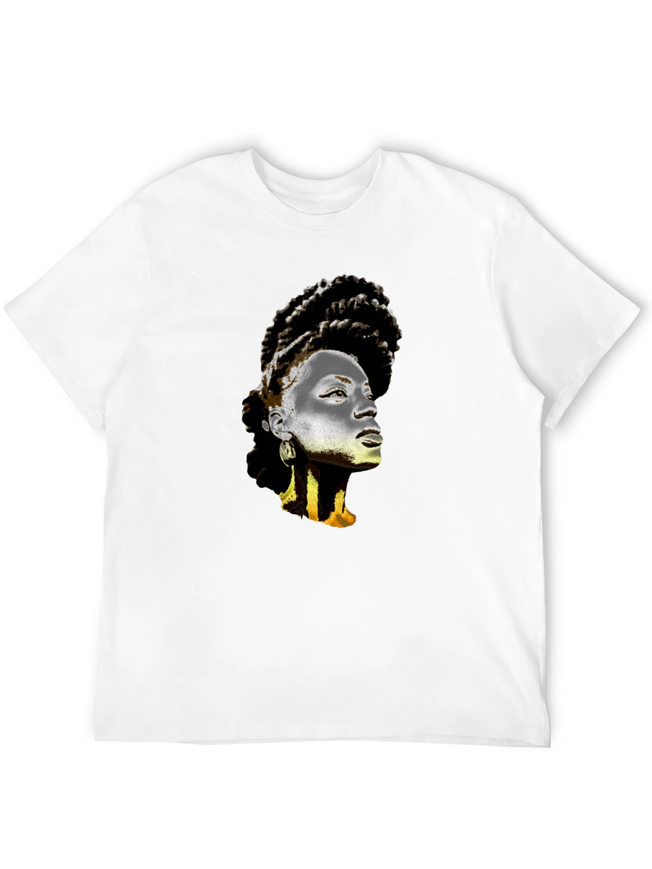 Graphic T-Shirt - Artistic Afro Woman Print