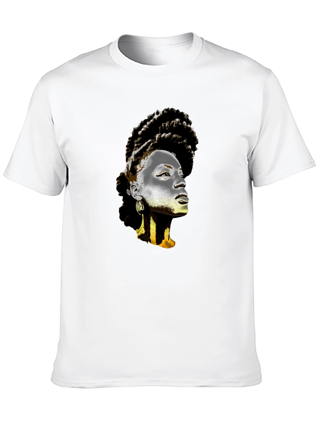Graphic T-Shirt - Artistic Afro Woman Print
