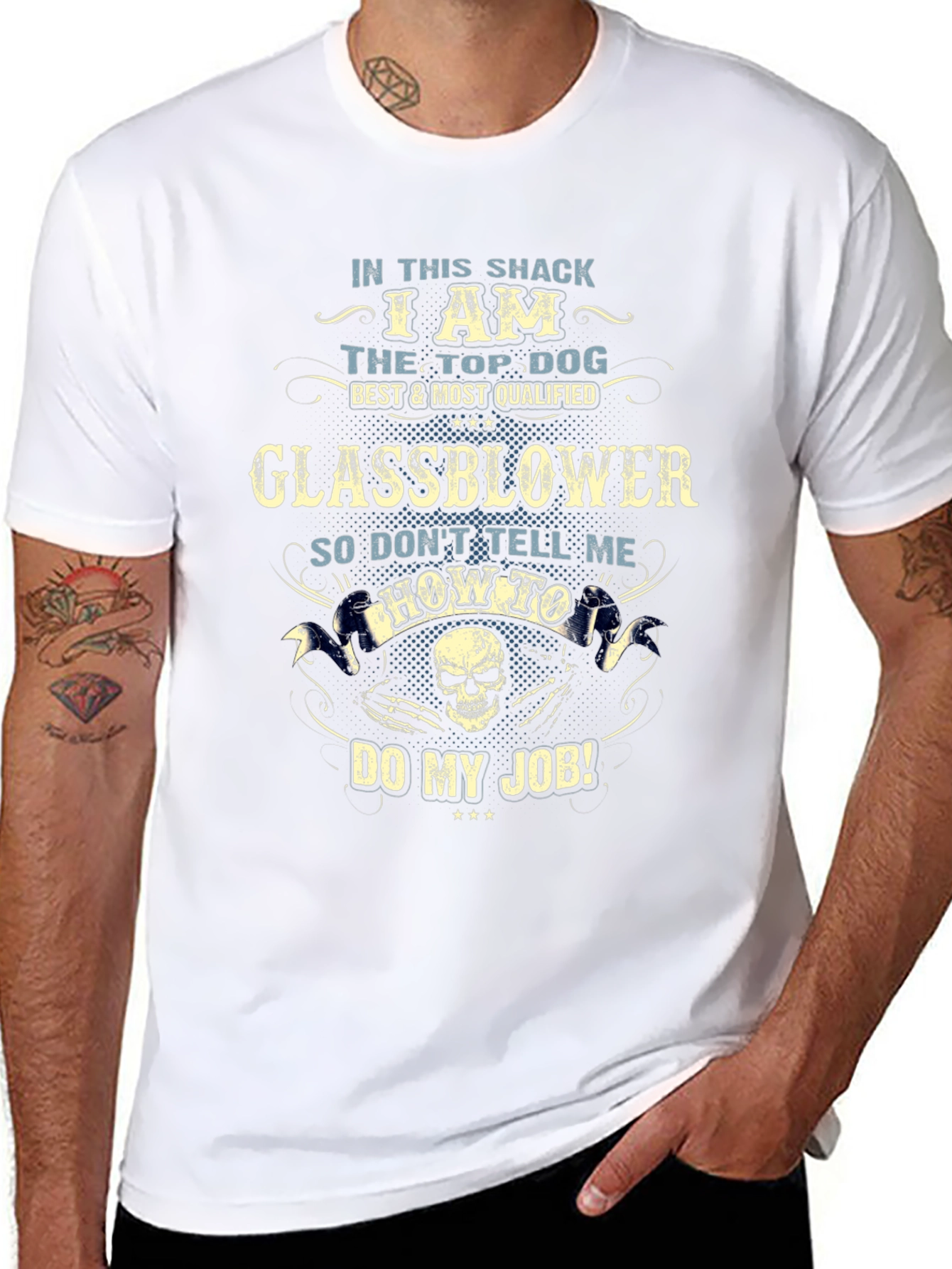 Glassblower Top Dog Graphic T-Shirt