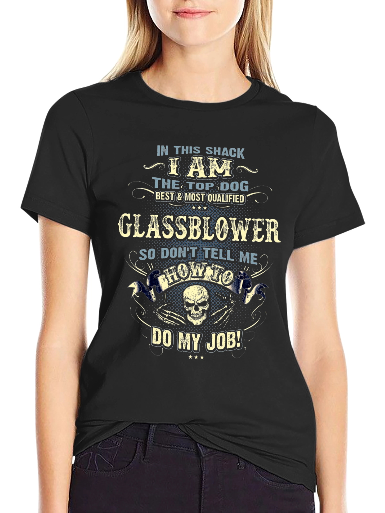 Glassblower Top Dog Graphic T-Shirt