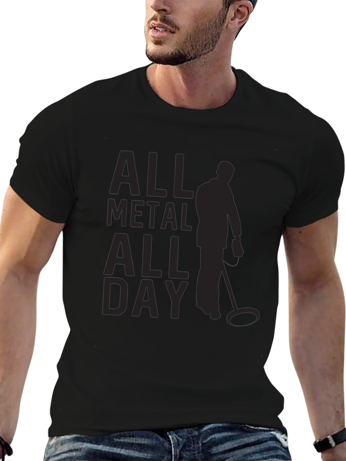 All Metal All Day Black T-Shirt