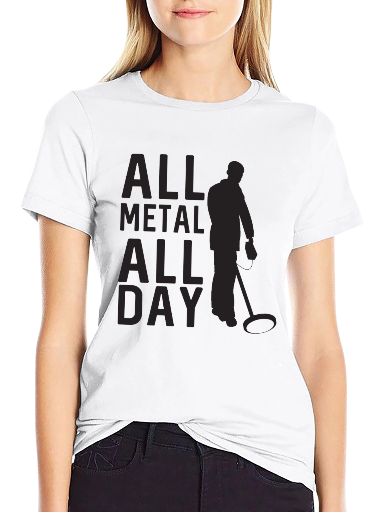 All Metal All Day Black T-Shirt