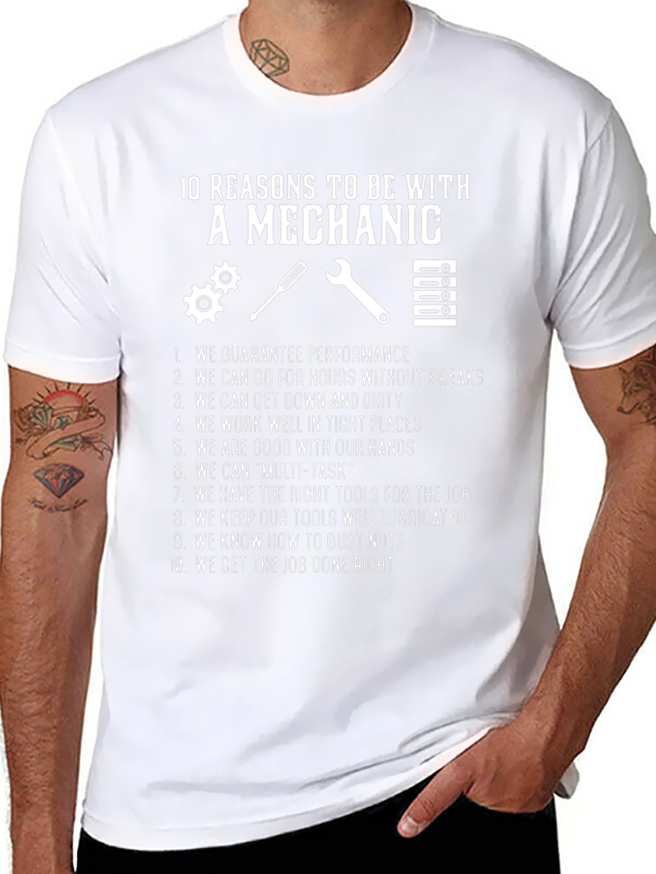 10 Reasons Mechanic T-Shirt - Humorous Gift