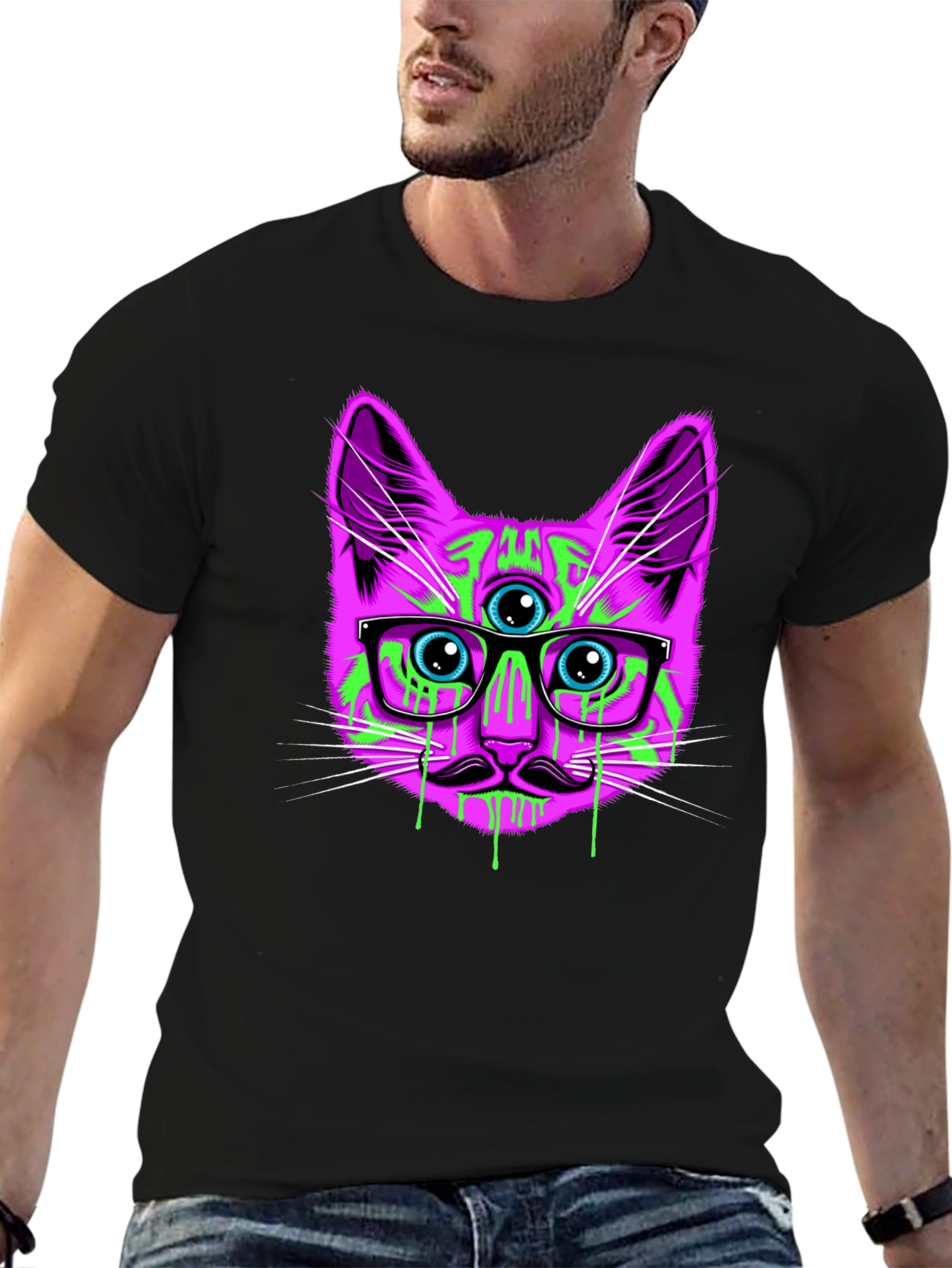 Psychedelic Cat T-Shirt