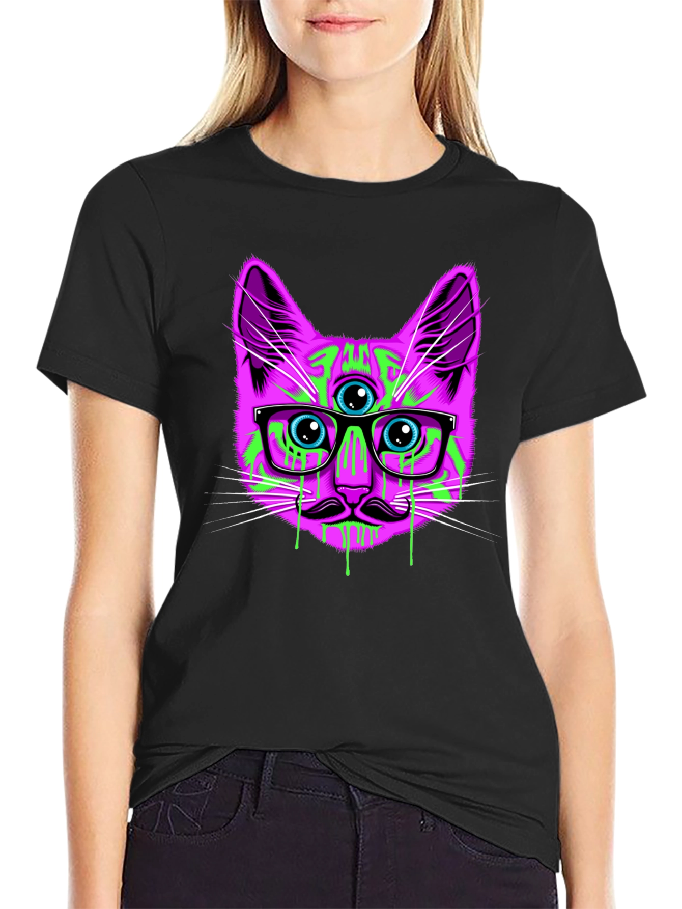 Psychedelic Cat T-Shirt