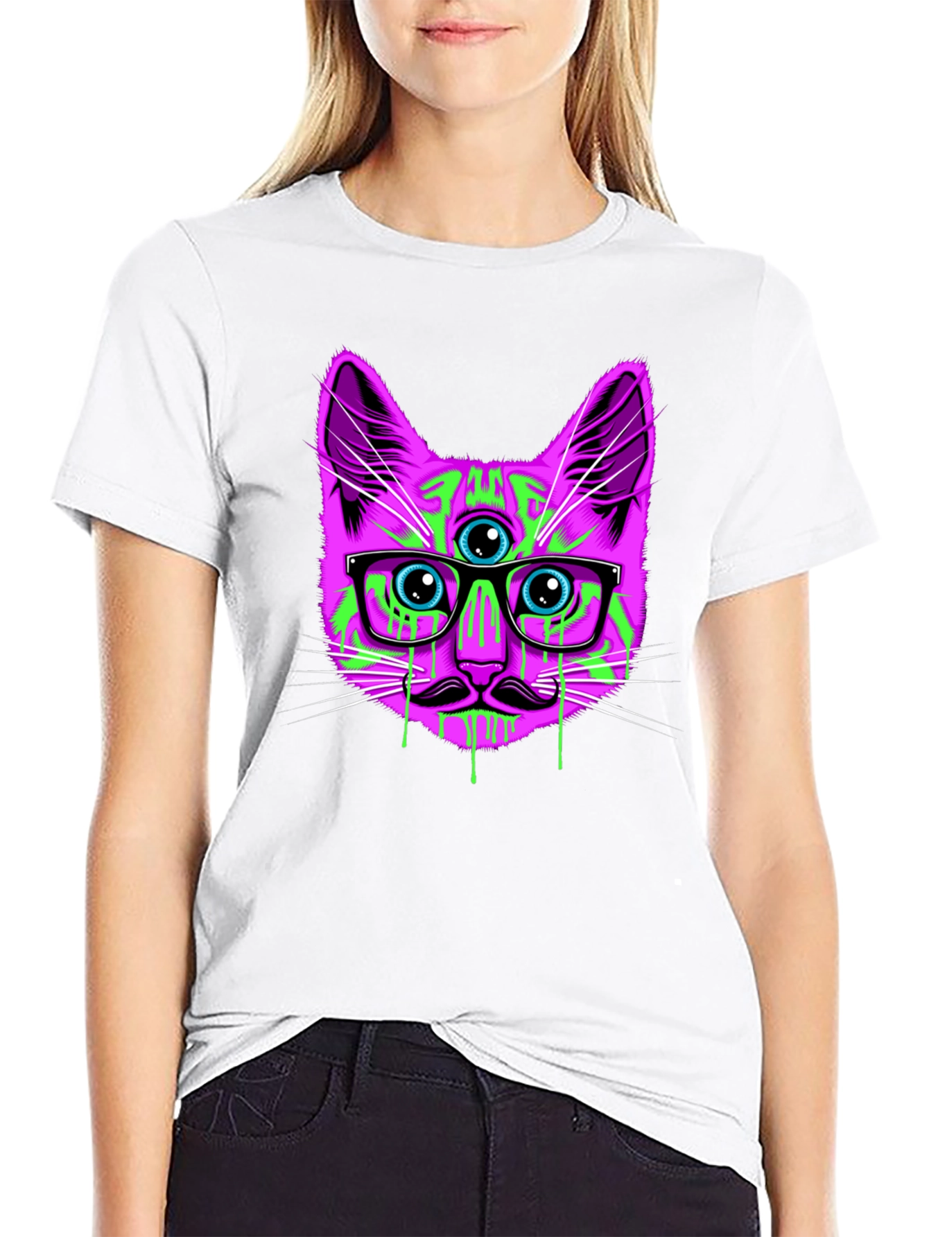 Psychedelic Cat T-Shirt