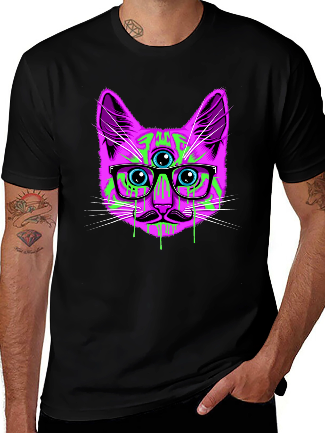 Psychedelic Cat T-Shirt