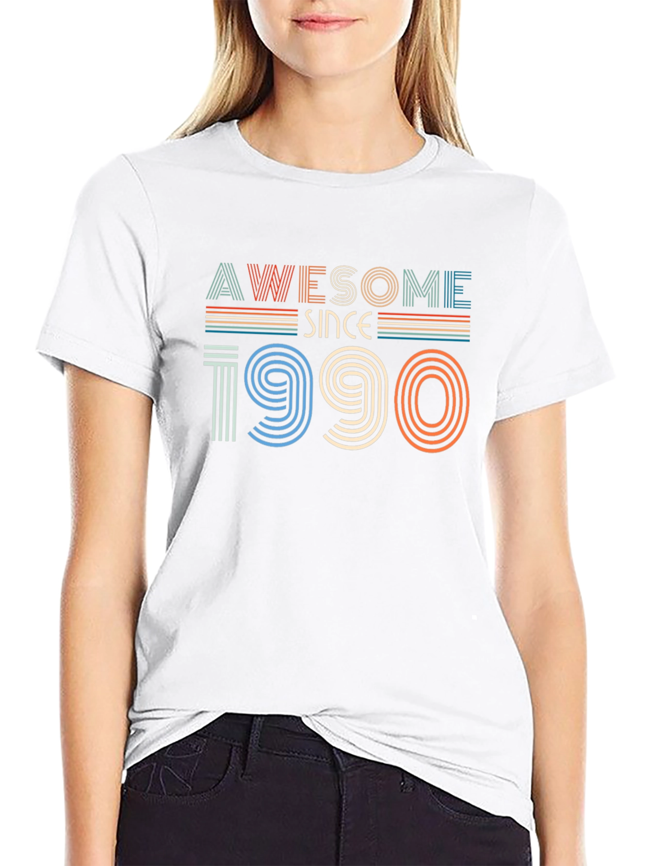 Awesome Since 1990 Retro Graphic T-Shirt