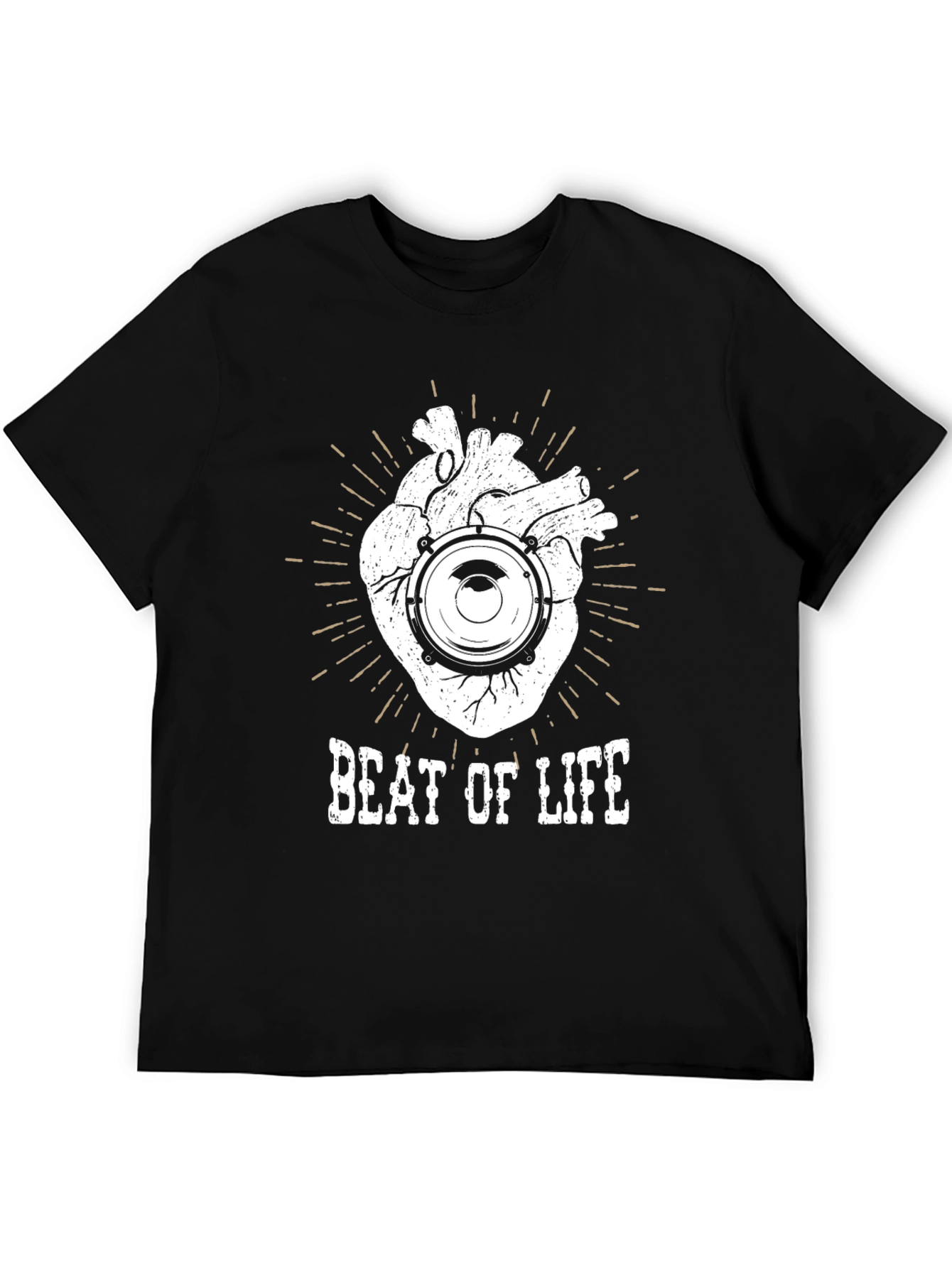 Beat of Life Graphic Tee - Music Lover Shirt