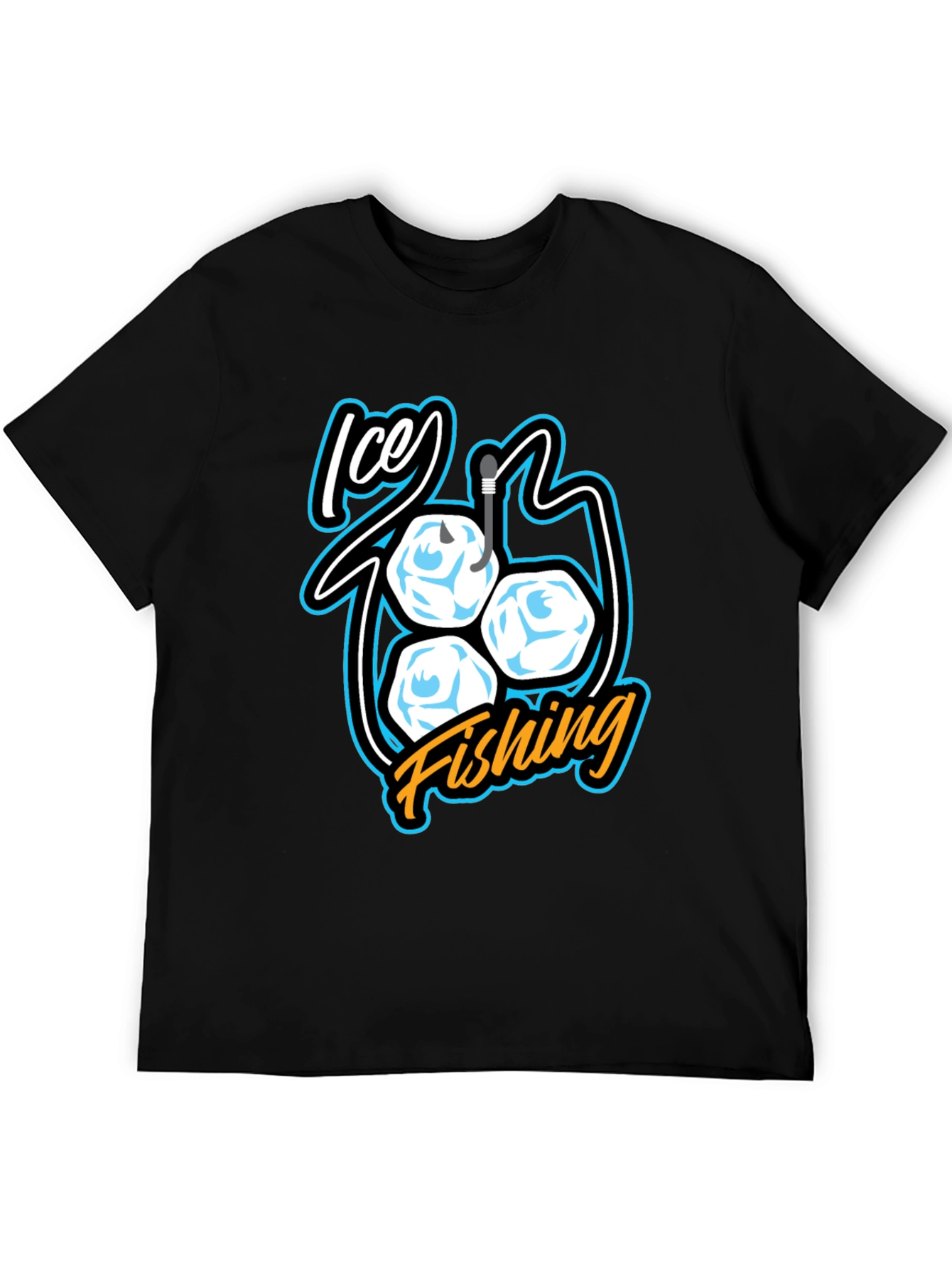 Ice Fishing T-Shirt - Cool Angler Design