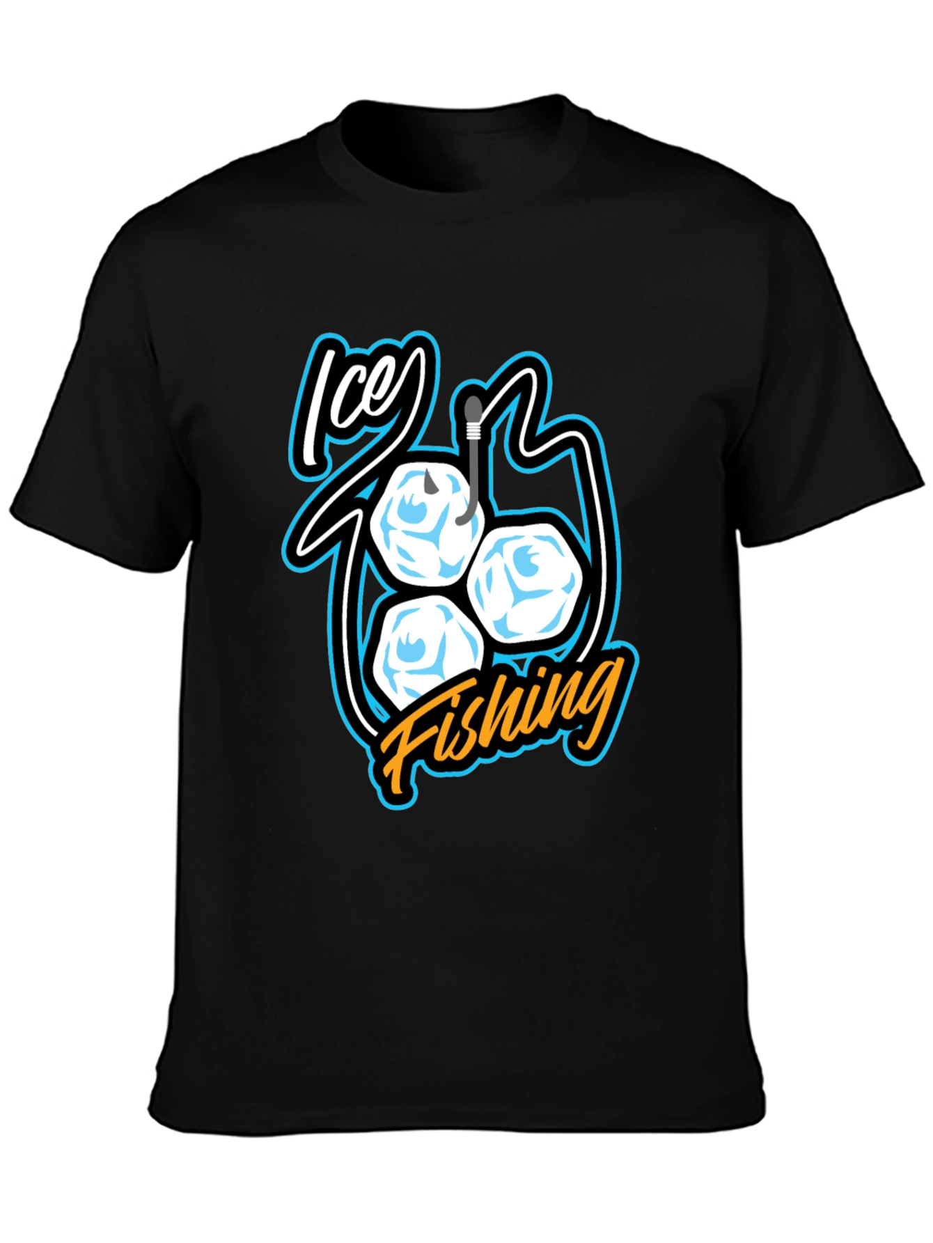Ice Fishing T-Shirt - Cool Angler Design