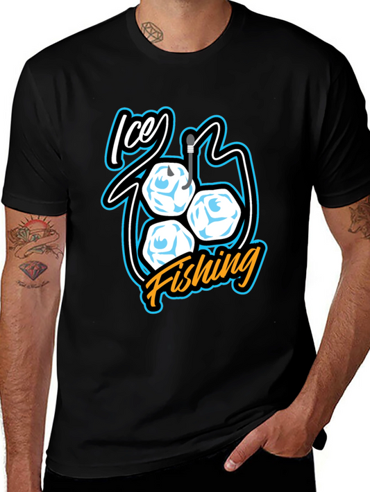 Ice Fishing T-Shirt - Cool Angler Design
