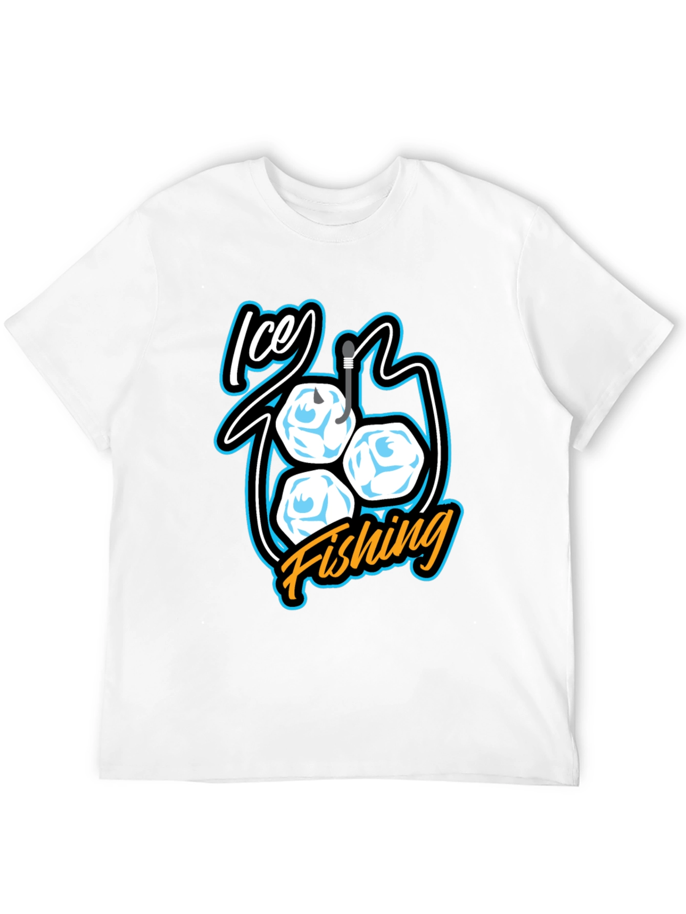 Ice Fishing T-Shirt - Cool Angler Design